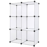 Cube Storage 6-Cube Closet Organizer, Clear Panels! Adjustable & Flexible! Stack them different ways!