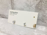 Nordstrom item! Sterling Silver Cubic Zirconia Studs!