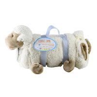 Cuddle Lamb! Reversible Plush Lamb Blanket & Pillow, 2 Piece Set, Age 0+ Retail $39.99