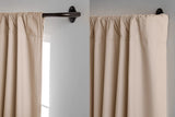 New Amazon Basics Room Darkening Curtain Rod - 28" to 48", Bronze