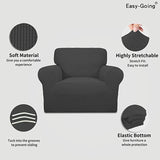 Brand new Easy-Going Stretch Chair Sofa Slipcover 1-Piece, Elastic Bottom, Dark Grey! Retails $83+