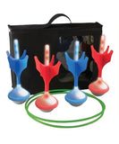 New Deluxe Light Up Lawn Darts Set – Boredom Busters! Play day and night; switch on the darts’ lights and play during dark nights
