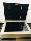 New Dearest daughter music and jewelry box in champagne silver. Perfect for mother to daughter gifting!