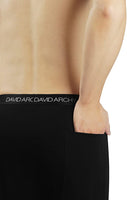 New DAVID ARCHY Men's Bamboo Long Pants Loungewear Sleep Bottoms, Black, Sz L!