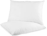 Digital Decor Set of 2 Premium Gold Hotel Pillows for Sleeping- Made in USA - Hypoallergenic Standard Size Pillows with Down Alternative Fiber Fill for Side & Back Sleepers - Plus 2 Free Pillowcases, Retails $46+