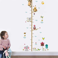 New in box! decalmile Animals Monkey Elephant Tree Branches Height Chart! Easy to apply and remove!