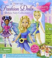 Deluxe Fairy Collection (Dress Up Dolls) Hardcover! Great set! Includes everything kids need to create a beautiful fairy garden party!