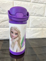 THERMOS FUNTAINER 12 Ounce Stainless Steel Kids Bottle, Frozen 2 - Dent on the side, does not affect its use