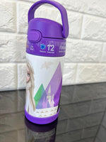 THERMOS FUNTAINER 12 Ounce Stainless Steel Kids Bottle, Frozen 2 - Dent on the side, does not affect its use