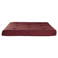 New DHP Value 6 Inch Full Polyester Futon Mattress in Red, Retails $300+ Futon Frame NOT included