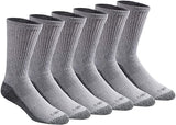 New in package! Dickies Men's Multi-pack Dri-tech Moisture Control Crew Socks, 6 Pair, shoe size 6-12!