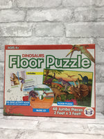 Twin Sisters Productions Dinosaurs Floor Puzzle & CD! Includes 48 Page activity book, 48 Jumbo Pieces n& Music CD!