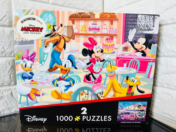 New Pop-In@Nordstrom Celebrates Disney Mickey & Friends with this 2 Puzzle Box set, 1000 Piece Each! Sealed in box!