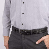 Brand new Dockers mens Braided Belt, Black, Sz 40!