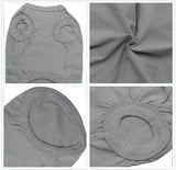 YAODHAOD Cotton Dog Clothes Solid Color Dog T-Shirts Clothes, Cotton Shirts Soft and Breathable, Dog Shirts Apparel Fit for Small Extra Small Medium Dog Cat 2pcs (M, Black+Grey)