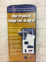 Handy door organizer hangs from any door knob navy stripe! Perfect for Keys, Bills, Glasses & More!