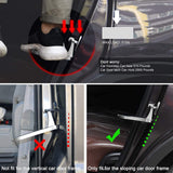 New Vehicle Doorstep Multi-tool, Folding Ladder U Shaped Hook Pedal Foot Pegs Side Step, Allows Easy Access to Rooftop with Safety