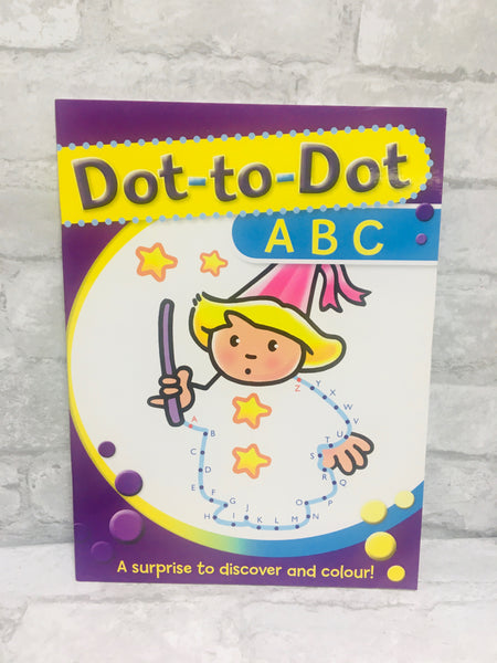 Brand new Dot to Dot ABC Paperback, 32 Pages! Each page is a surprise to discover & colour!