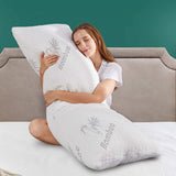 Brand new DOWNCOOL Long Body Pillow for Adults,100% Shredded Memory Foam Filling and Removable Washable Bamboo Cover, Hug Pillows for Sleeping, 20 * 54 inch! Retails $136 W/Tax!