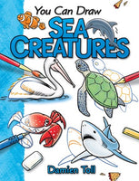 New You Can Draw Sea Creatures, Paperback, 32 Pages!