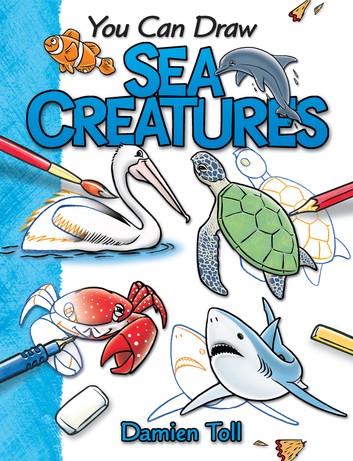 New You Can Draw Sea Creatures, Paperback, 32 Pages!