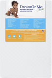 Dream On Me 3-Inch Extra Firm Portable Crib Mattress, White! Great for Pack N Play & Portable Cribs!