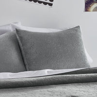 Dream Factory Ultra Comfy Star Plush 2-Piece Comforter Set, Twin, Grey! Great to use all seasons! Retails $105+