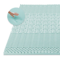 New Dream Serenity 1.5 inch Zoned Memory Foam Bed Topper in Double!