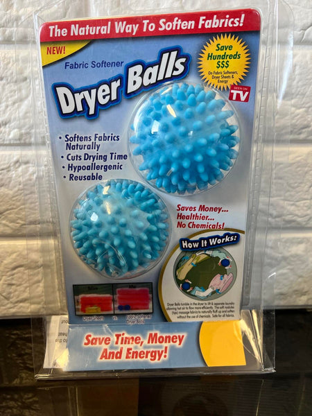 Reusable Ontel DryerMax Anti-Static Laundry Dryer Balls | Reusable, Natural, Hypoallergenic Fabric Softener | Saves Dryer Time and Energy | 2 Count