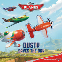 Disney Planes Dusty Saves the Day Storybook & Projector! Projects pictures on the Wall with the cute Dust Plane Projector!
