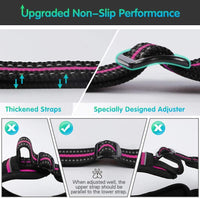 New Eagloo Dog Harness No Pull, Walking Pet Harness with 2 Metal Rings and Handle Adjustable Reflective Breathable Oxford Soft Vest Easy Control Front Clip Harness, Sz S!