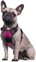 New Eagloo Dog Harness No Pull, Walking Pet Harness with 2 Metal Rings and Handle Adjustable Reflective Breathable Oxford Soft Vest Easy Control Front Clip Harness, Sz S!
