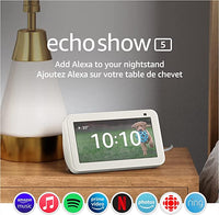 New Echo Show 5 | Smart display with Alexa and 2 MP camera | Glacier White