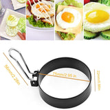 New Set of 3 Non-Stick Stainless Steel Egg Rings! Great for Eggs, Pancakes, Burgers, Mcmuffins etc!