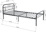 Solid Metal Twin Bed, Bed Frame with heart Design & ample storage space underneath in Black! Very sturdy & strong Bed Frame! Great for adults or Kids! Retails $189 W/tax!