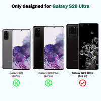 5Pack EGV 2pcs Flexible TPU Screen Protector + 3pcs Tempered Glass Camera Lens Protector Compatible with Samsung Galaxy S20 Ultra 6.9-inch,Positioning Tool, Support Fingerprint, Bubble Free