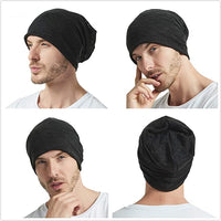 New EINSKEY Unisex Slouchy Beanie Hat, 2 Pack Baggy Jersey Skull Cap Winter Summer Hat