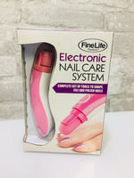 Electronic Nail Care System! Two speeds 4 Nail care heads, brush Operates on 2 (AA) Batteries