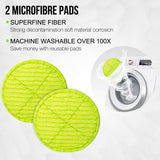 NIB! Elicto ES-500 Corded Electronic Spin Mop and Polisher, Dual Spin Technology, Water Spray Feature with 2 Sets of Reusable Microfiber Mop Heads for Indoor and Outdoor Use