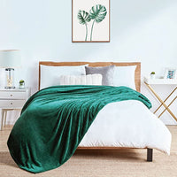 New Walensee Fleece Blanket Plush Throw Fuzzy Lightweight (60x80 Emerald Green) Super Soft Microfiber Flannel Blanket