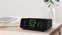 Emerson SmartSet Alarm Clock Radio with AM/FM Radio, Dimmer, Sleep Timer and .9" LED Display, CKS1900