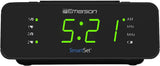 Emerson SmartSet Alarm Clock Radio with AM/FM Radio, Dimmer, Sleep Timer and .9" LED Display, CKS1900