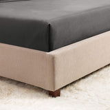 New Empyrean Bedding Deep Pocket Queen Fitted Sheet - Deep Pocket Sheets for 18"-21" Bed, Extra Deep Pocket Fitted Sheet Queen, Deep Pocket Fitted Sheet Stays Fit, Grey.