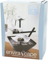 New in box! Envirascape Silver Springs Illuminated Relaxation Fountain with Natural Stones!