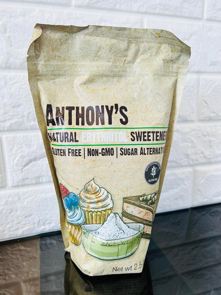 New sealed Anthony's Erythritol Granules, Made in The USA (2.5lb), Gluten-Free, Natural Sweetener, BB: 5/22, Retails $78+