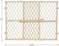 New in box! Evenflo Position and Lock Baby Gate, Pressure-Mounted, Tan! Easy Install No hardware needed