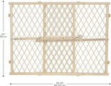 New in box! Evenflo Position and Lock Baby Gate, Pressure-Mounted, Tan! Easy Install No hardware needed