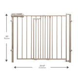 New in box! Evenflo Easy Walk-Thru Secure Step Gate, Taupe! Retails $110+, Fits openings 29"-42", 3" Height