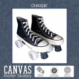 Evenstar Rollar Blades, Black Converse Style - Size 38 (7.5) - Black w/ carry bag!