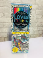 Everyone Loves Colouring Giant Posters; The Deep Sea! Includes 2 Giant posters & 12 coloured markers!